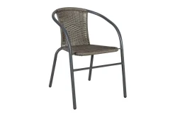 Balkong set BISTRO Utebord och 2 Utestolar D60xH70 grå