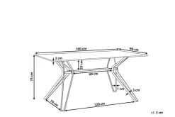 Ballina Matbord 160 cm