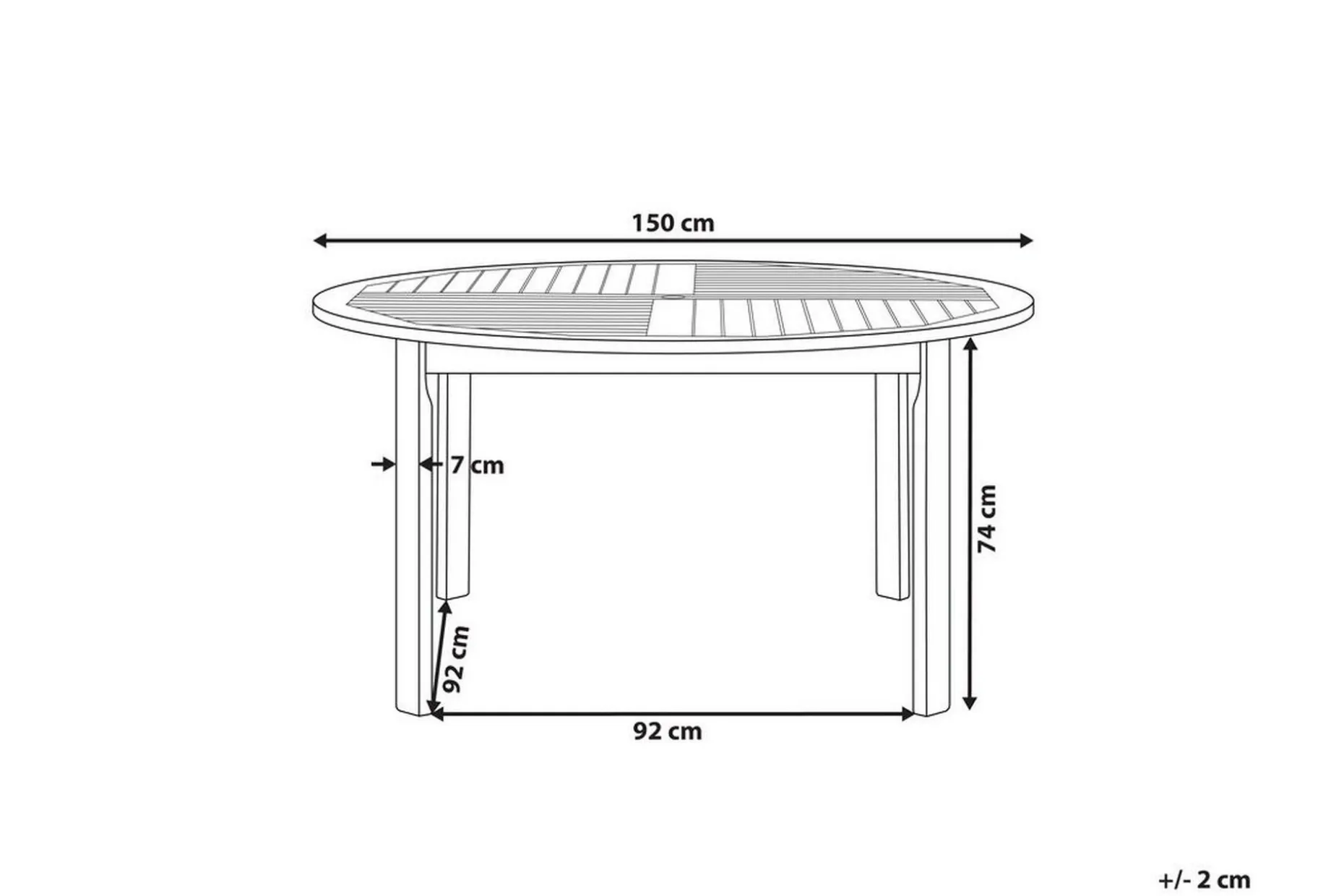 Barrata Matbord Utomhus 150 cm