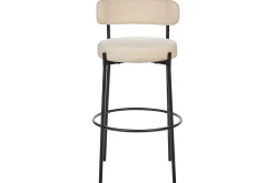Barstol Allison set om 2 Beige-Svart