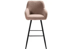 Barstol Casmalia set om 2 Beige/svart