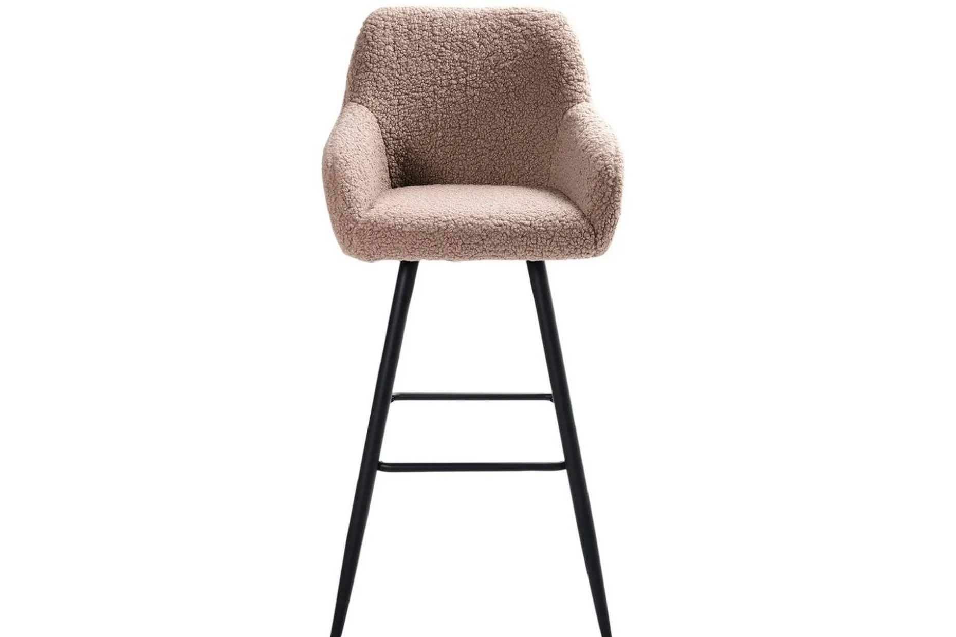 Barstol Casmalia set om 2 Beige/svart