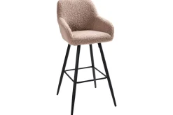 Barstol Casmalia set om 2 Beige/svart