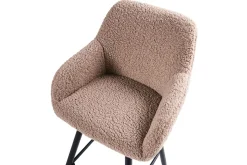 Barstol Casmalia set om 2 Beige/svart