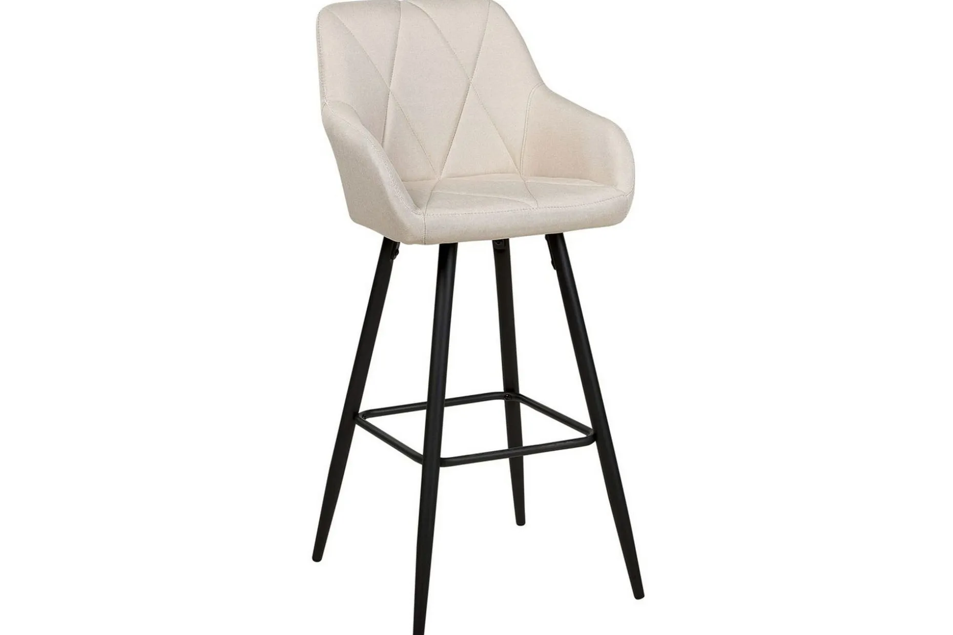 Barstol Darien set om 2 Ljusbeige-Svart