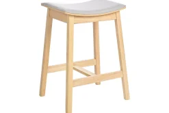 Barstol Dixon set om 2 Grå-Ljust Trä