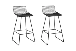 Barstol Fredonia set om 2 Svart