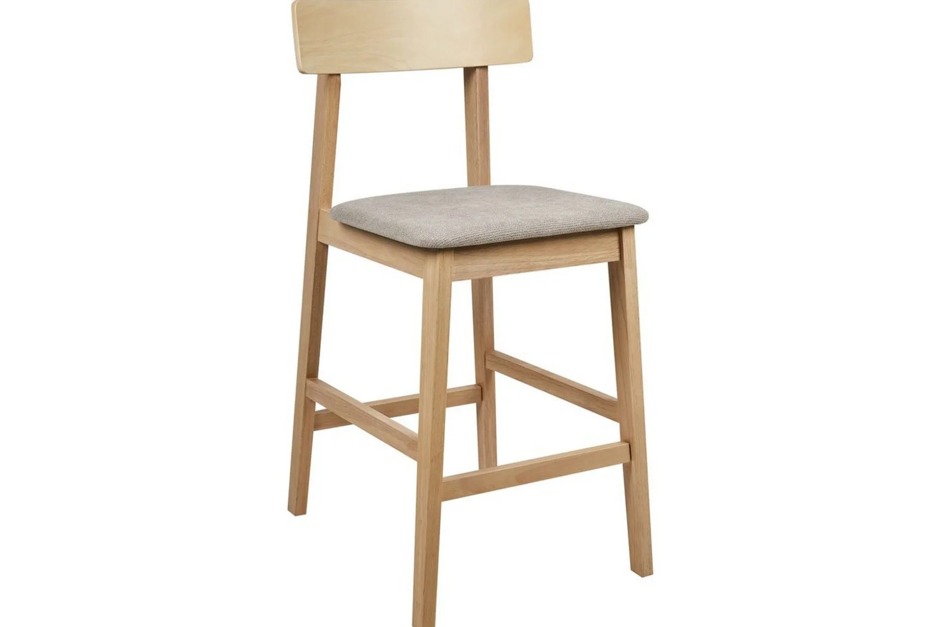 Barstol Isanti set om 2 Ljus Trä-Beige