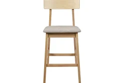 Barstol Isanti set om 2 Ljus Trä-Beige