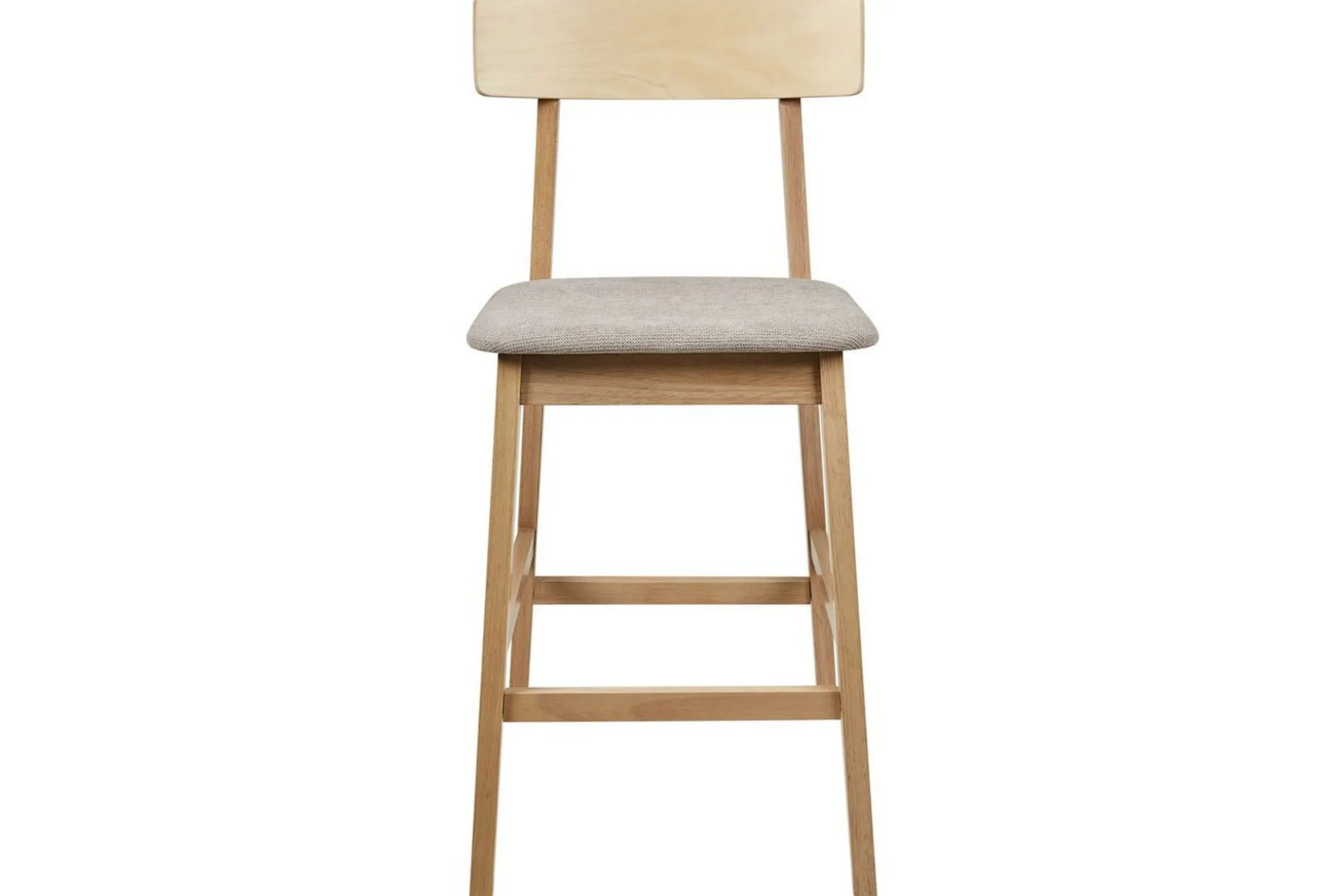Barstol Isanti set om 2 Ljus Trä-Beige
