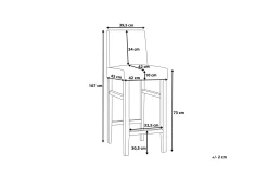 Barstol Madison 45 cm