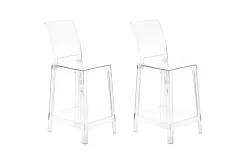 Barstol Wellington set om 2 Transparent