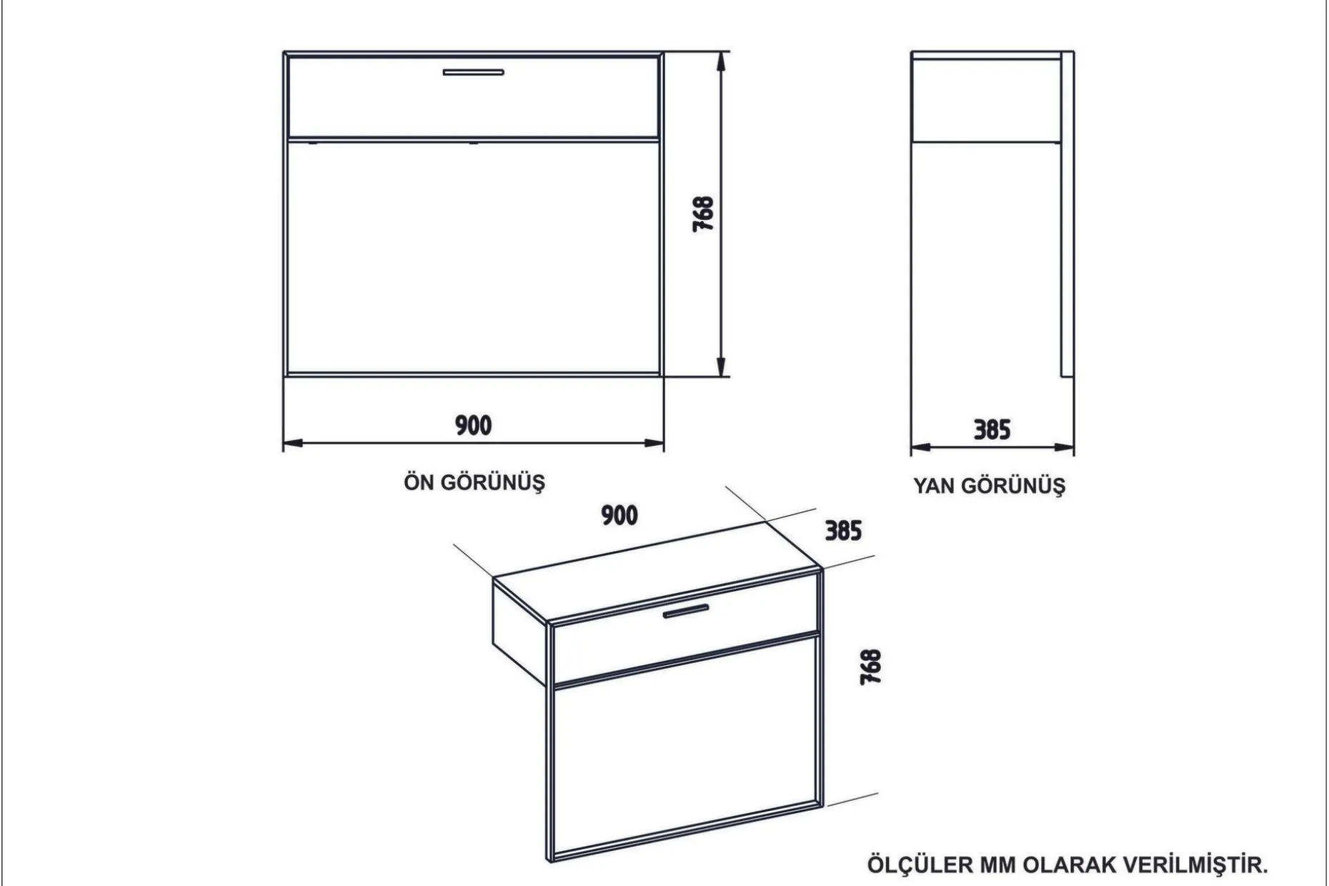 Bascle Sideboard 90 cm