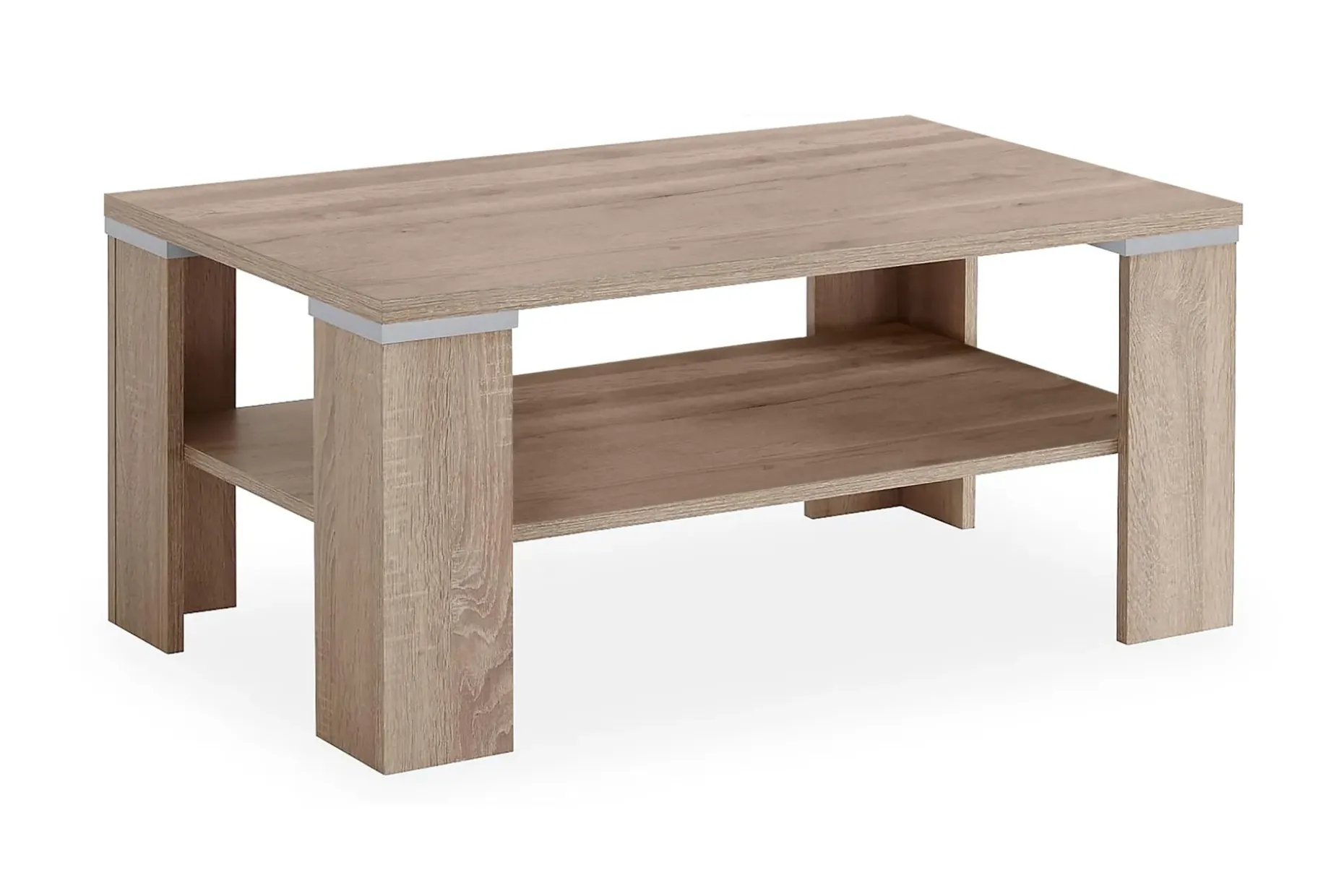 Bastia Soffbord 100 cm med Förvaring Hyllor