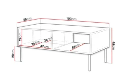 Belonger Soffbord 100 cm