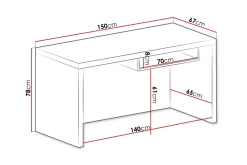 Benavila Skrivbord 150 cm