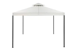 Bermuda komplett paviljong inkl tak och väggar 3x3m - Offwhite