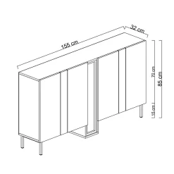 Berriaren Konsolbord 155 cm