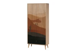 Bertoaria Garderob 80x190 cm Brun