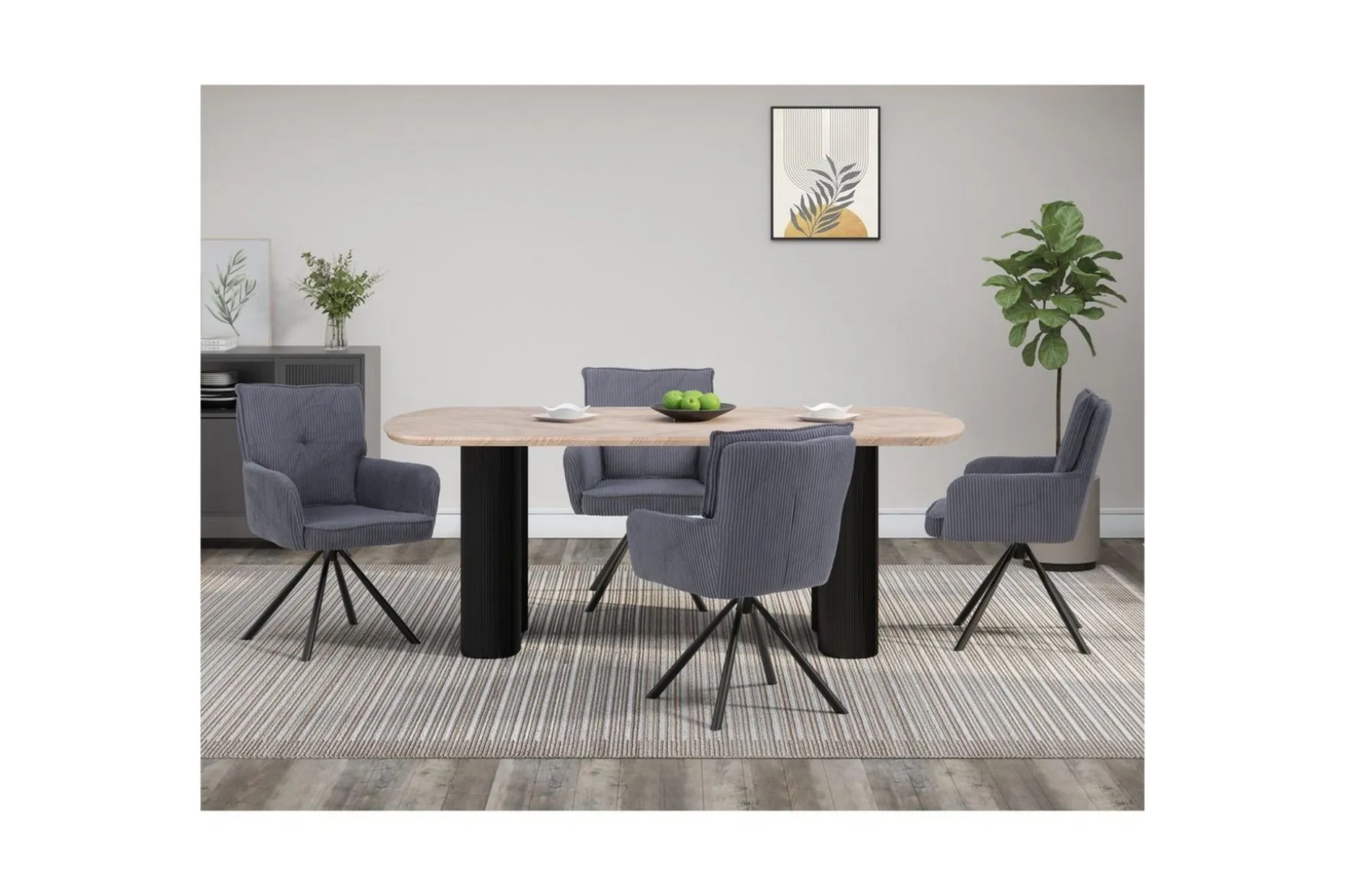 Bessonville Matbord Oblong 200x200 cm