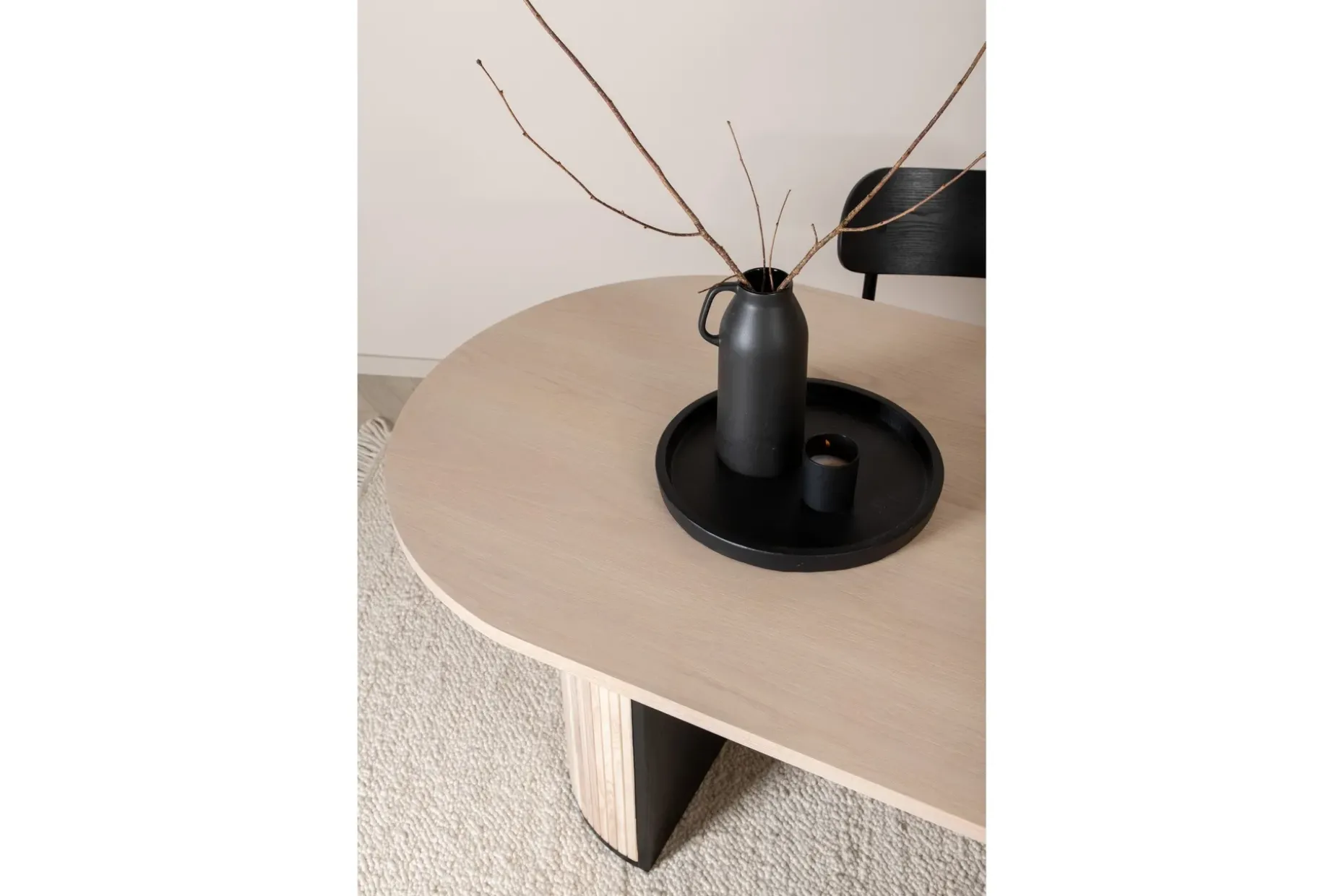 Bianca Matbord 200 cm Ovalt