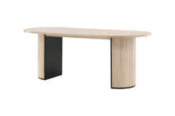 Bianca Matbord 200 cm Ovalt