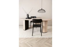 Bianca Matbord 200 cm Ovalt