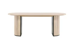 Bianca Matbord 200 cm Ovalt