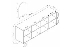 Bingdi Konsollbord 180 cm