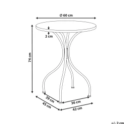 Bistrobord utomhus Anapo 60 cm Järn