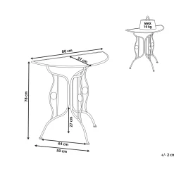 Bistrobord utomhus Coggia 80 cm Järn