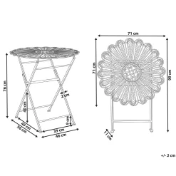 Bistrobord utomhus Pavia 71 cm Järn
