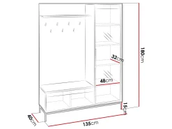 Bjurholm Hallmöbelset 180 cm