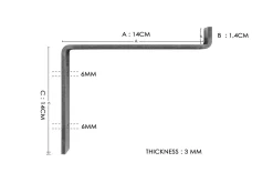 Bogel Vägghylla 60 cm