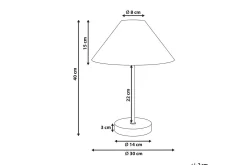 Boieba Bordslampa 40 cm E27