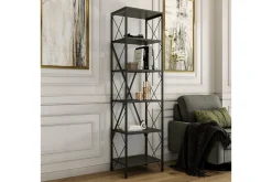 Bokhylla Suadiye Bokhylla 50 cm Antracit,Svart
