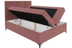 Boksta Kontinentalsäng 200x200 cm LED-belysning