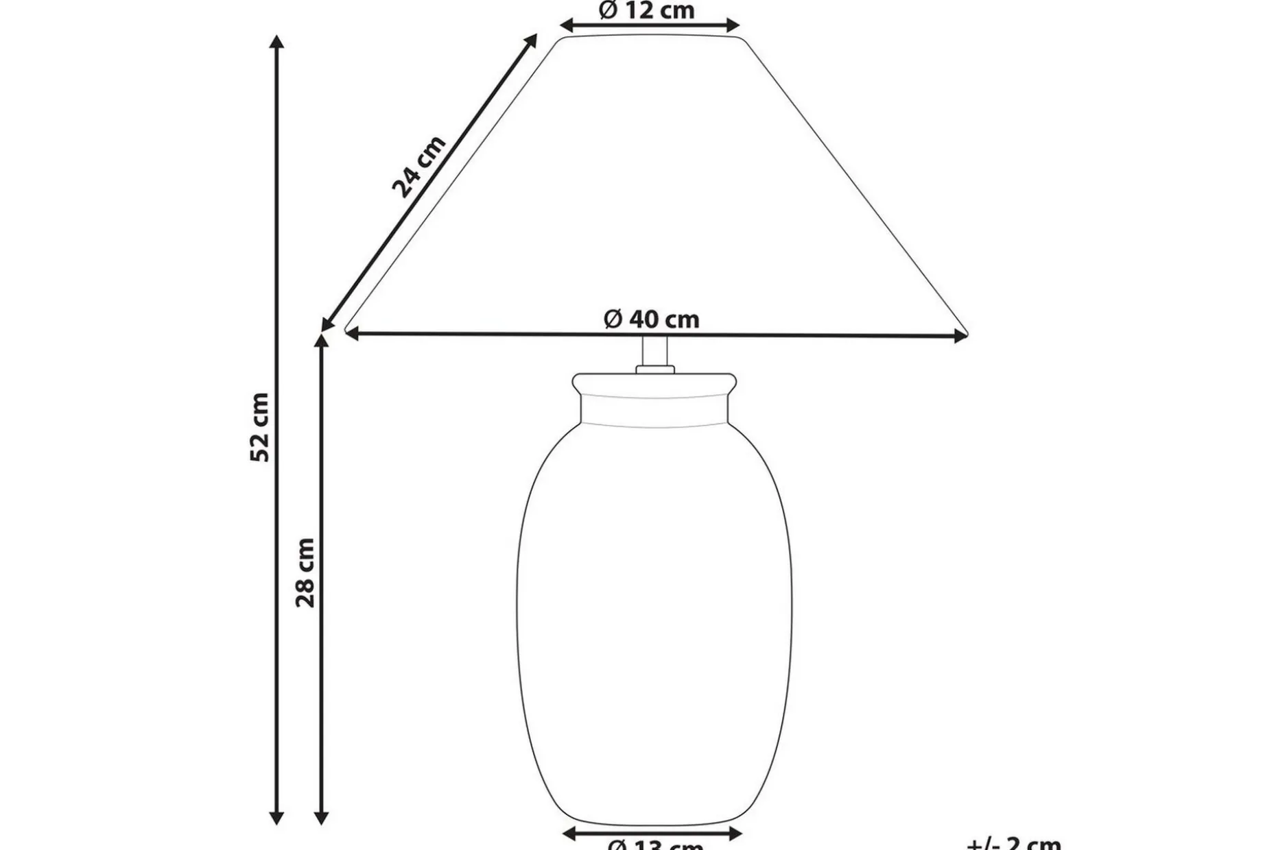 Bomila Bordslampa 52 cm E27