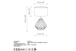 Bordslampa Almasi Svart / Rany