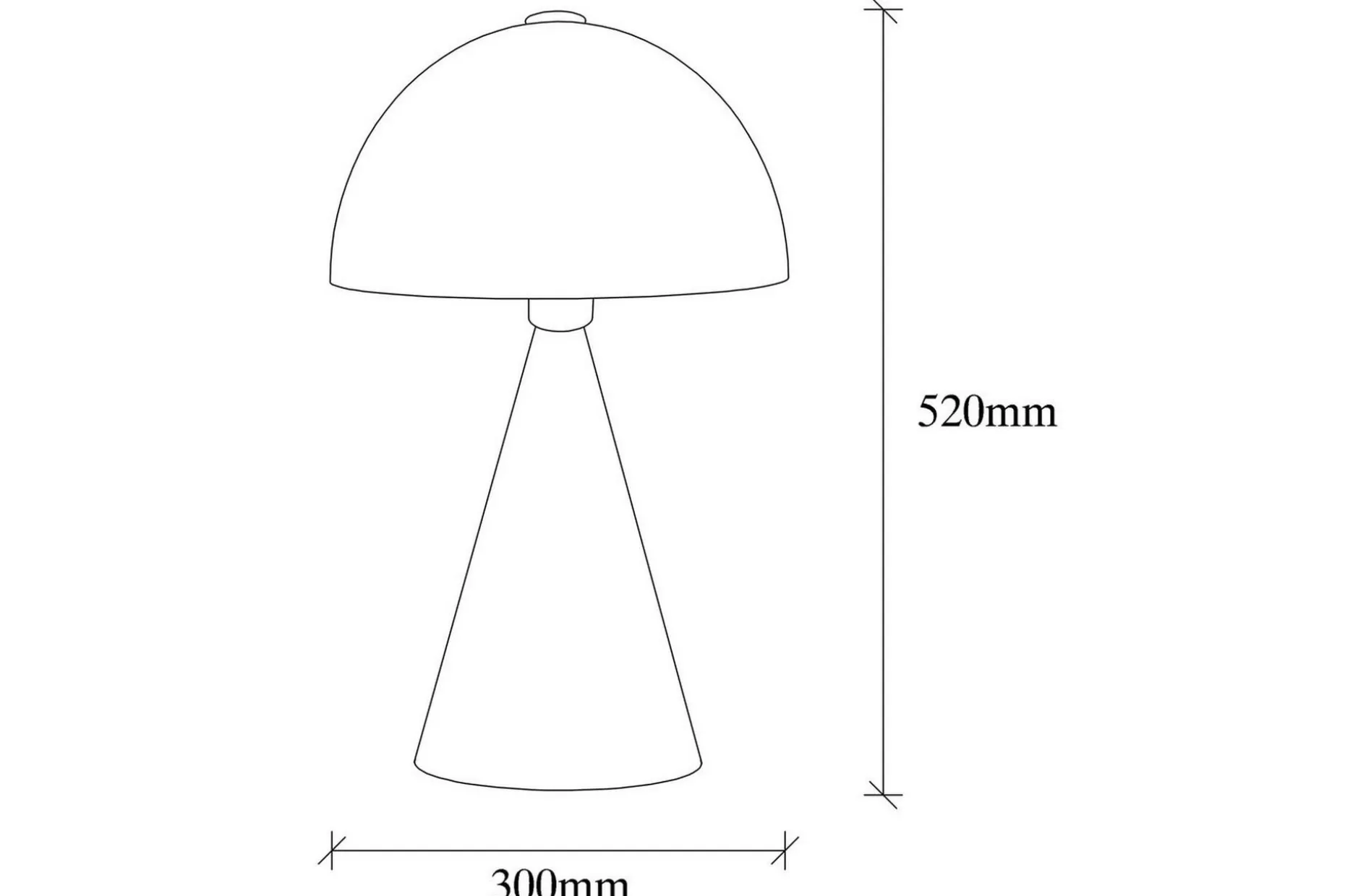 Bordslampa Chichela Svart