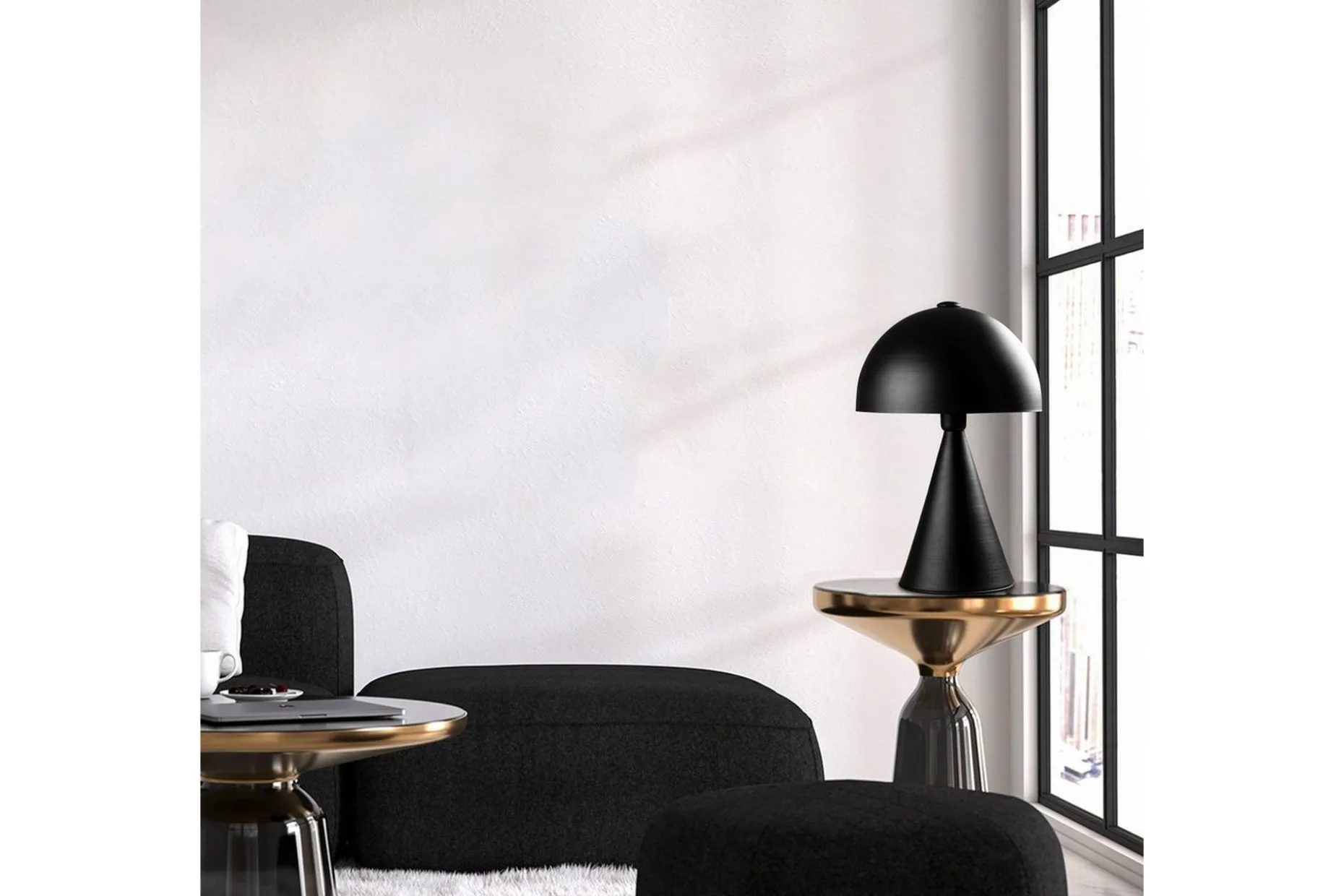 Bordslampa Chichela Svart