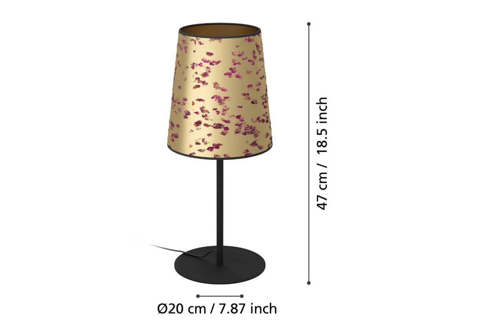 Bordslampa Eglo Castuera Guld med Rosblad