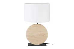 Bordslampa Eglo Contessore Rund Vit/Trä