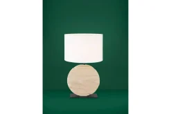 Bordslampa Eglo Contessore Rund Vit/Trä