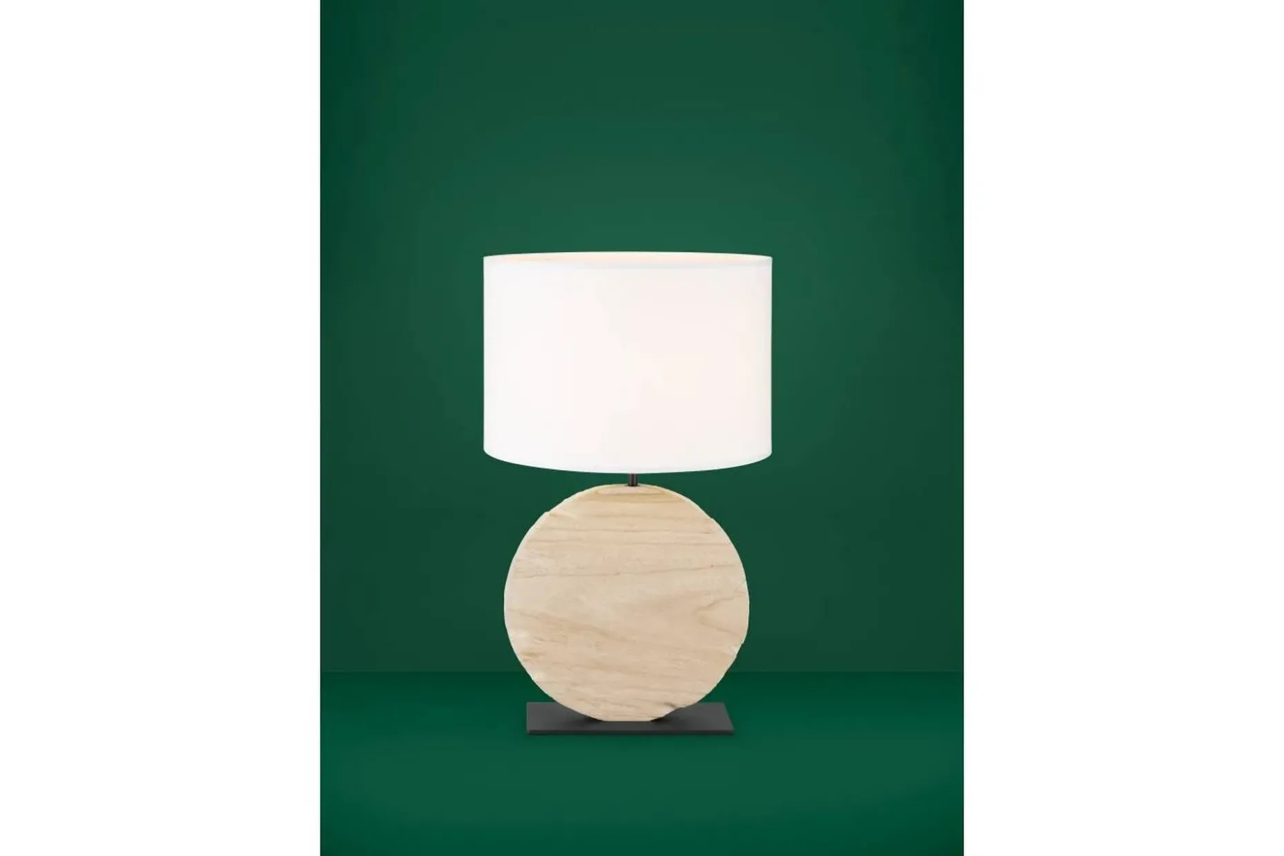 Bordslampa Eglo Contessore Rund Vit/Trä