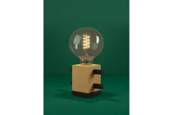 Bordslampa Eglo Levantara Svart/Trä