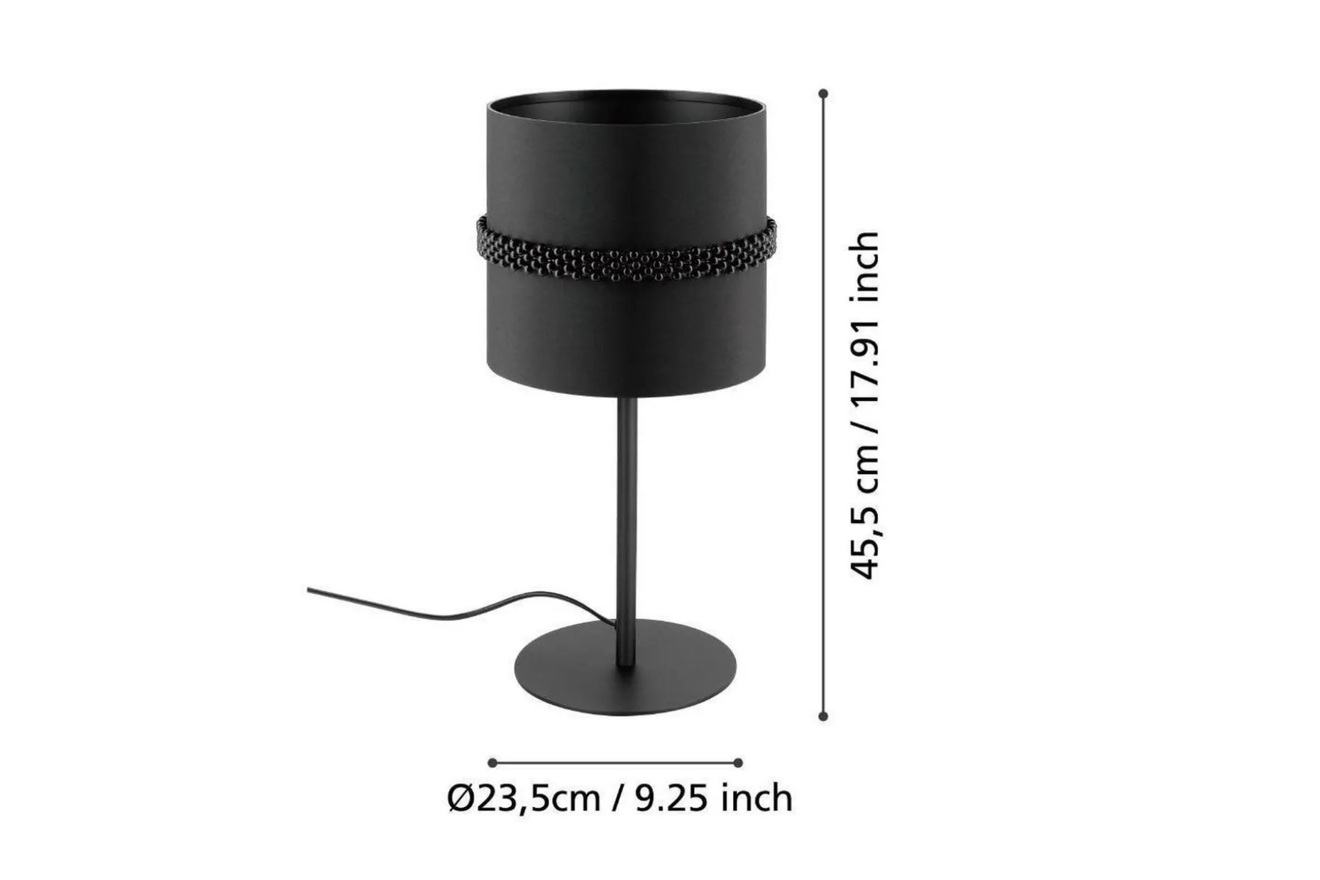Bordslampa Eglo Paraguaio Svart