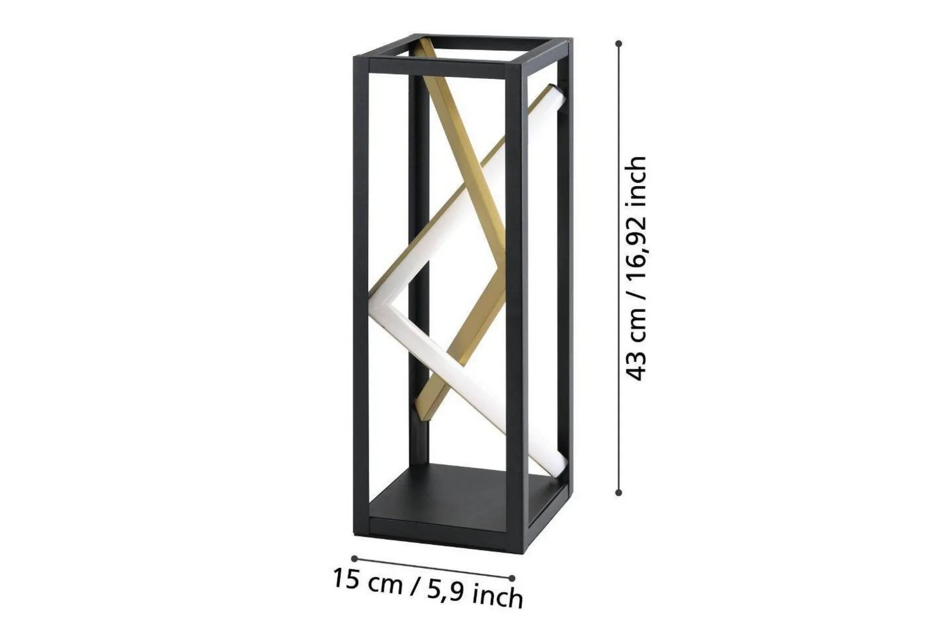 Bordslampa Eglo Penela Svart/Guld