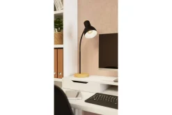 Bordslampa Eglo Veradal Svart, Brun