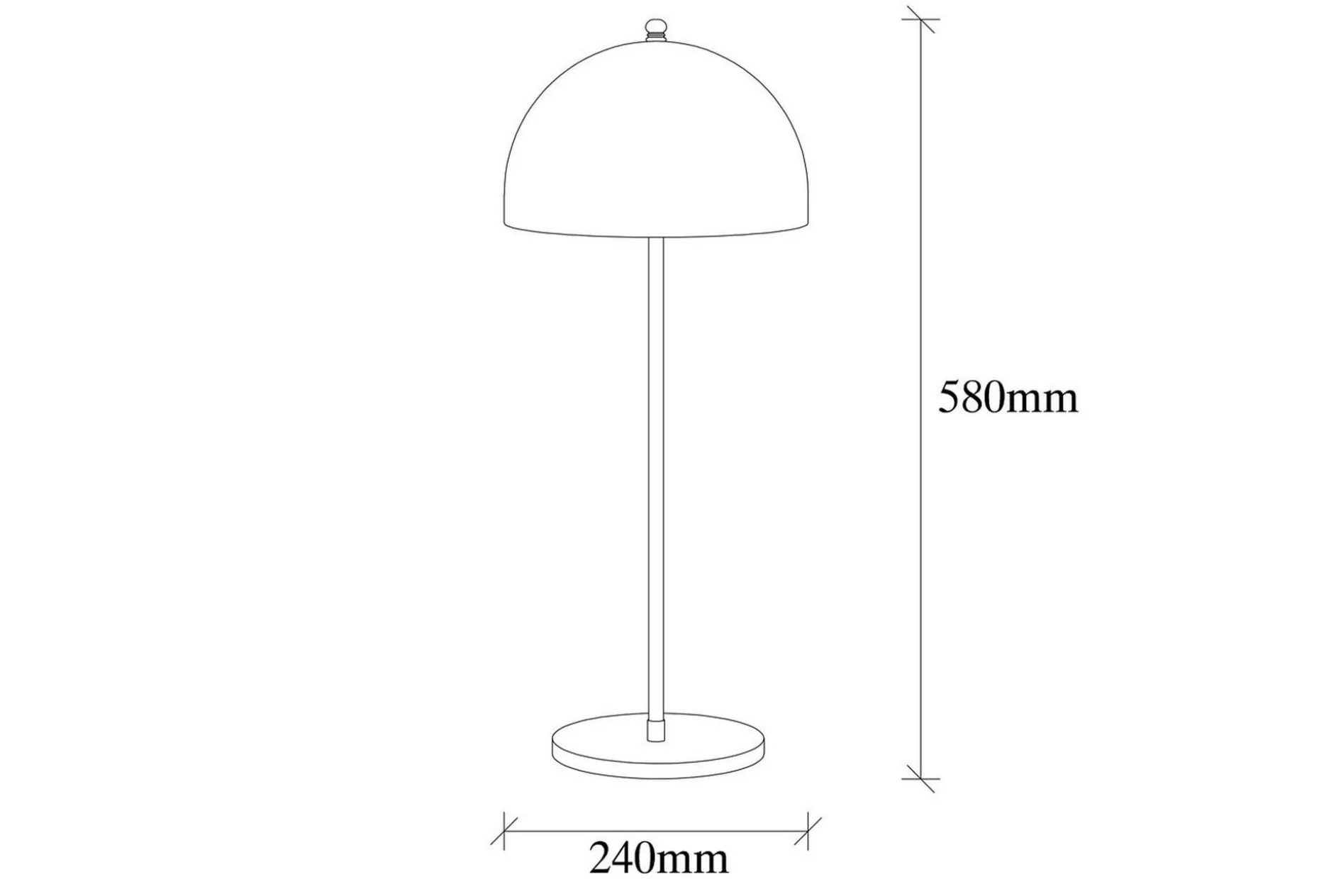 Bordslampa Kumara Svart